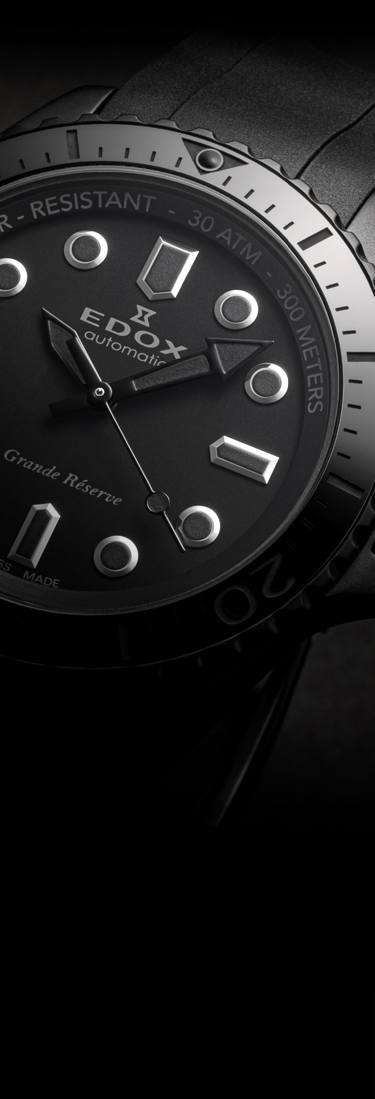 EDOX ｜ ネプチュニアン グランデ リザーブ オールブラック 日本限定モデル