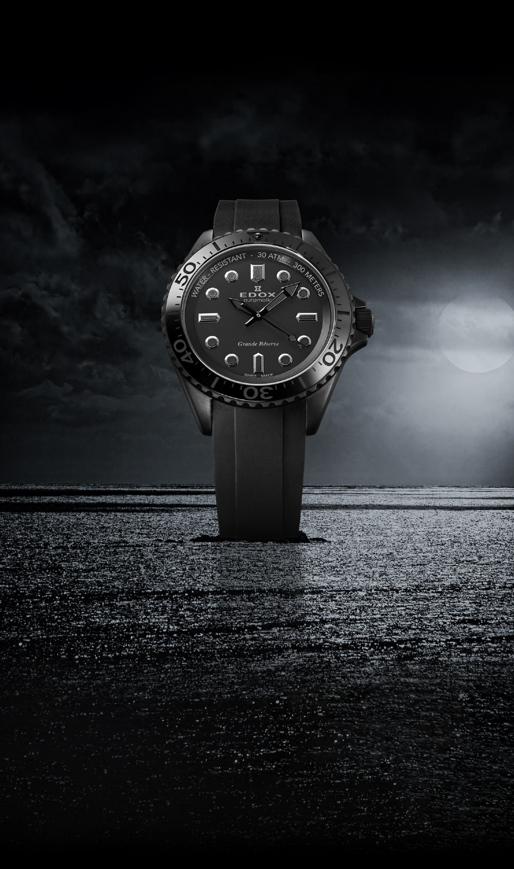 EDOX ｜ ネプチュニアン グランデ リザーブ オールブラック 日本限定モデル
